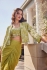 Green crop top jacket and skirt set with handwork embroidery for wedding 3106