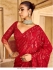 Bollywood model red georgette sequins party wear saree