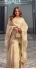 Bollywood Model Chinon silk embroidered shararaset in Ivory color