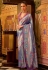 Lavender tissue silk saree with blouse 231