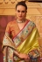 Yellow tissue silk saree with blouse 230