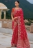 Magenta silk saree with blouse 7309