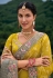 Mustard silk saree with blouse 7301