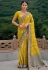 Mustard silk saree with blouse 7301