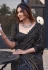 Black velvet sequence saree ACZ5109
