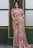 Beige velvet sequence saree ACZ5111