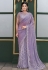 Lavender net saree with blouse ACZ5112