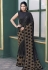 Black velvet saree with blouse ACZ5108