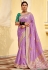 Lavender silk saree with blouse 1507