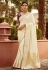 Cream silk saree with blouse 1509