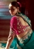 Teal tissue saree with blouse 5401