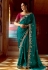 Teal tissue saree with blouse 5401