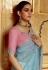 Sky blue tissue saree with blouse 5403