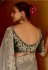 Grey tissue saree with blouse 5404