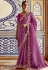 Pink tissue saree with blouse 5405