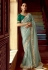 Sea green tissue saree with blouse 5406