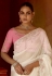 White tissue saree with blouse 5407
