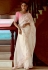 White tissue saree with blouse 5407