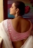 White tissue saree with blouse 5407