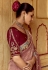 Pink tissue saree with blouse 5408
