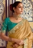 Yellow tissue saree with blouse 5409
