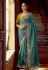 Sea green tissue saree with blouse 5410