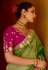 Pista green tissue saree with blouse 5411