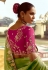 Pista green tissue saree with blouse 5411