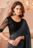 Grey georgette saree with blouse 8005