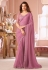 Pink georgette saree with blouse 8006