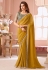 Mustard georgette saree with blouse 8002