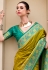 Mehndi banarasi silk saree with blouse 860004