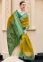 Mehndi banarasi silk saree with blouse 860004