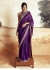 Bollywood model Purple jimmy choo designer embroidery saree