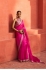 Bollywood model Pink jimmy choo designer embroidery saree