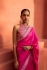 Bollywood model Pink jimmy choo designer embroidery saree