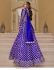 Bollywood Model Royal blue georgette foil mirror work lehenga choli