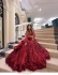 Bollywood Model Maroon net sequins partywear lehenga choli
