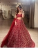 Bollywood Model Red and peach sequin work lehenga choli