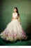 Bollywood Model White tabby silk printed lehenga choli