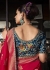 Red Color Soft Dola Viscous Silk with 3d Weaved Pallu 7201