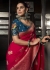 Red Color Soft Dola Viscous Silk with 3d Weaved Pallu 7201