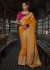 Yellow Color Soft Dola Viscous Silk with 3d Weaved Pallu 7202