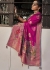Rani Pink Color Soft Dola Viscous Silk with 3d Weaved Pallu 7206