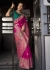 Rani Pink Color Soft Dola Viscous Silk with 3d Weaved Pallu 7206