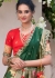 Red jacquard Pithank silk embroidery wedding lehenga choli 1014