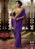Purple and Lime color Pure viscous crepe zari butta weaving wedding saree 6504