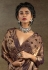Brown satin silk saree with blouse 8120