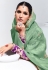 Pista green tissue saree with blouse 2131E