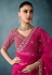Magenta tissue saree with blouse 5421